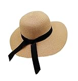 Saituo Home Sonnenhut Damen Fischerhut Hut Kopfbedeckung Damen Sommer, Sonnenhüte Strohut Sonnenschutz Kopf Strohhut Leicht Strandhut Straw Hat für Herren Hut Verstellbare Strohhut