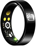 Smart Ring Herren Damen NFC Ring Smartringe Andriod iOS Fitness Ring Gesundheitsring Blutdruck Herzfrequenz SpO2 Schlaftracker Schrittzähler Tracking Ring Keramik Fitness Tracker Wasserdicht Größe 14