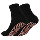 Magnetische Socke, selbstheizend, Turmalin, bequem, Winter, warm, Massage-Socken, für Damen, Schwarz , Einheitsgröße