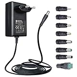 24 V, 0,5 A, 1,8 m, extra Langer Netzteiladapter mit 8 austauschbaren Spitzen, AC auf DC 24 V-Wandstecker für Diffusor mit ätherischen Ölen, Luftbefeuchter und mehr, CE-Zertifizierung