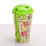 GOODS+GADGETS Salat-to-go-Becher mit Dressingbehälter Salatcup 2 go für unterwegs