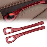 ZYXDMMJH 2 Stück Aufbewahrungsbox Für Vauxhall Astra Mk VI GTC 2011 2012 2013 2014 2015, Autositz Spaltfüller Car Accessories Interior Autositz Lückenfüller Autositz Organizer,Red