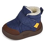 MASOCIO Winterschuhe Baby Boots Stiefel Winter Babyschuhe Junge Mädchen Hausschuhe Kleinkind Winterstiefel Schuhe Navy Blau Größe 23 (Herstellergröße: CN 20)