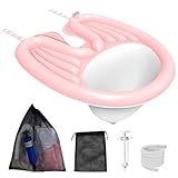 Aufblasbares Haarwaschbecken, Mobiles Shampoo Waschbecken, Tragbares Shampoo-Becken, Faltbares Haarwaschbecken, Haarwaschwanne mit Luftpumpe und Drainage für Behinderte, ältere, Schwangere