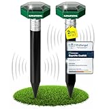 GRUNDIG Maulwurf Vertreiber Wühlmausschreck 2erPack - SCHNELLE Ergebnisse mit extremen Wirkradius I Wühlmaus, Maulwurf vertreiben - Solar Maulwurfschreck Maulwurfvertreiber (grün/schwarz)