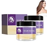 Luxuriöse tiefenwirksame Haarmaske, Kollagen Haarmaske,Haarmaske mit natürlicher Collagen-Essenz, tiefenwirksame Haarmaske für trockenes,strapaziertes Haar,luxuriöse tiefenwirksame Haarma (2 PCS)