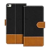 UOGNADGD Leder-Flip-Portemonnee-Hülle Kompatibel mit Huawei P8 Max Handyhülle mit Kartenhaltern, RFID-Blockierung, Magnetverschluss & Kickstand (Schwarz)