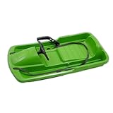 KHW | Lenkschlitten Snow Fox | Grün | 95 cm | TÜV-geprüft | inkl. Zugseil | ausgefeiltes Lenksystem | kälte- und lichtbeständiger Kunststoff | Made in Germany