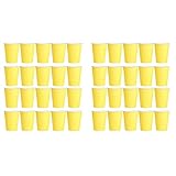 CYBUCH 40 Pappbecher, 227 ml, Partygeschirr für Geburtstagsfeiern in einfarbigen Farben (gelb)
