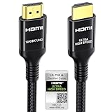 Etseinri HDMI 2.1 Kabel 2M Zertifiziertes 10K 8K 4K Ultra High Speed HDMI® Kabel 1440P@240/165/144/120Hz 48Gbps Geflochtenes Kabel HDCP 2.2 Dolby Atmos Vision eARC HDR für Gaming Monitore TV Soundbar