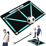 YAOZUP Fußballmatte, 60x90cm Fussball Matte Ballkontrolle, Fußball Schritt Trainingsmatte, Fussball Trainingszubehör, Ballkontrolle Trainingsmatte, rutschfeste Fussballmatte Training