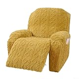 Sofabezug für Liegestuhl, elastisch, perfekt zur Verschönerung des Sessels, goldfarben