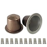 BELOWSYALER 100 Stück Aluminium-Folien Kaffee mit Siegeldeckel, Aufkleber, Kaffee, Einweg-Kaffeepads, Tassen, einfach zu bedienen, Aluminiumfolie, wiederverwendbare Kapseln, Einzelportion