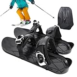 Ski Skates - Verstellbare Winter Skischuhe Ski Skates | rutschfest Gleitschuhe Atmungsaktive Snowblades Stoßfest Ausrüstung Für Anfänger, Reisen, Erwachsene, Fortgeschrittene, Männer, Athleten