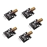 5 stücke KY-008 650nm Laser Sensor Modul 6mm 5V 5mW Red Dot Diode Kupfer Kopf