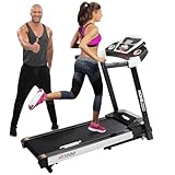 Miweba Sports Laufband für Zuhause HT1000 | 𝟑,𝟓 PS - 𝟏𝟔 Km/h - 𝟔% Steigung - Traglast 120 kg - Klappbar - Walking Pad - Fitnessgeräte - Fitness - Treadmill - Laufpad - Gehband - Home Laufband