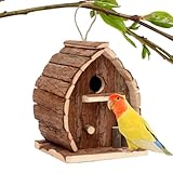 Renchey Vogelhaus Für Draußen - Vogelhäuser Für Den Außenbereich,Wetterfeste Futterstelle Nistbox Dekoration Für Garten Terrasse Balkon Baum Fenster