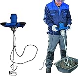 2600W Rührwerk, Betonmischer Handrührwerk Mörtelrührer, Farb-Mörtelrührer, 6-Gang-Getriebe 0-1700U/min, Quirl Mörtelrührer, M14-Gewinde, Rührgerät Mörtel für das Mischen von Farbe,Zement, Beton, 230V