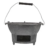 LIGIGWASH Gusseisen Grillofen für Outdoor Bbq Tragbarer Holzkohlegrill Camping Grillwerkzeug Langlebiges und Design für Unvergessliche Grillmomente