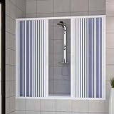 ROLLPLAST PINTO PVC Badewannefaltwand 170 cm mit zentraler Öffnung Mod. Nina