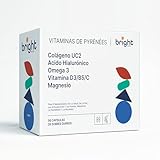 Knochengesundheitsmanagement | Omega 3 + Kollagen UC2 + Magnesium + Vitamin D3 + Vitamin C + Hyaluronsäure – Ohne GVO | Fortschrittliche Unterstützung für Gelenke und Knochen | 28 Beutel täglich