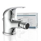 SCHÜTTE 41200 Bidet Armatur ATHOS, Bidet Wasserhahn, incl. Ablaufgarnitur mit Zugstange, schwenkbare Marken-Mischdrüse, Bidet-Armaturen, Chrom