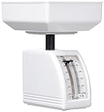 Wedo 249862000 Federwaage Handy (250 g, mechanische Brief- und Diätwaage, aus Kunststoff, abnehmbare Schale) weiß