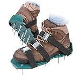 Belüftungsschuhe für Rasen, Spike-Schuhe – 2 x verstellbares Belüftungswerkzeug für den Rasen | schwere Ohren lockern Schuhe, Haushaltsgartenzubehör, Zubehör