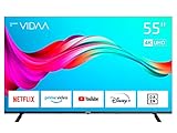 DYON Smart 55 VX 139 cm (55 Zoll) Fernseher (4K UHD Smart TV, HD Triple Tuner (DVB-C/-S2/-T2), App Store, Prime Video, Netflix, YouTube, DAZN, Disney+) [Mod. 2023]