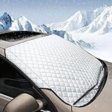 BEEWAY Sonnenschutz Auto Frontscheibe, Ultra-Dick Scheibenabdeckung Auto Windschutzscheiben Abdeckung Sonnenblende Wintergegen Schnee Eis Frost Sonne UV Staub Wasserbeständig(140 x 90cm)