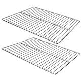 LANEJOY Grillrost Edelstahl 40x30 cm (2er Pack), BBQ Rechteckiger Ersatz Grillnetz, Multifunktionaler Grill Rosten