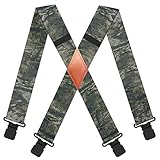 MENDENG Camo Hosenträger für Herren, robuste Clips, Jagd, Arbeit, verstellbare Hosenträger in Armeegrün, Einheitsgröße, Army Green a, Einheitsgröße