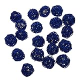 VALICLUD 20 Stück Teiliges Bunte Rattan Dekokugeln Langlebig und Vielseitige Party und Wohnraumdeko Kreative Foto Requisiten Natürlicher Rattanstil für Zuhause und Feierlichkeiten