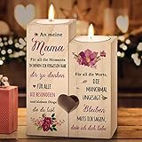 Geschenke für Mama, Mama Geschenk, Kerzenständer Geburtstagsgeschenk für Mama, Personalisierte Beste Mama Geschenk, Geschenk Mama Geburtstag, Muttertagsgeschenk für Mama