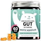 Kulturen Komplex - Darmbakterien, Inulin & Vitamin B6 - für eine gesunde Darmflora - Gegen Blähbauch, Völlegefühl & Reizdarm - 60 Stück - Vegan - Zuckerfrei - Bears with Benefits
