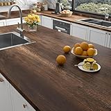 Stickyart Klebefolie Holzoptik Selbstklebende Tapete Möbelaufkleber Dunkelbraun 30cmX400cm Wasserfest Folie Für Möbel Holzoptik Küchenfolie Selbstklebend Holz Möbelfolie Selbstklebend Holzfolie Braun