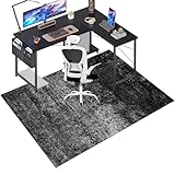 Bodenschutzmatte für Hartböden, Bürostuhl Unterlage, Gaming Bürostuhl Stuhlmatten, Schutzmatte für Teppichböden, Schreibtischstuhl Unterlage, Bodenmatte Stuhlunterlage für Zuhause 130 x 160 cm