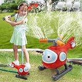 Wassersprinkler für Kinder 3 4 5 6 7 8 9 10Jahre,Wasserspielzeug Kinder,Rotierender Sprinkler für den Garten, Wasserspielzeug für Hinterhof, Rasen,Sommerspaß bei Partys im Hinterhof (Ebene)