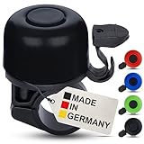 Fahrradklingel Kinder - Schwarz - Fahrradklingel Kinder Jungen, Klingel Kinderfahrrad, Klingel Laufrad - klingelt laut, einfache Montage