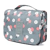 Retoo Kulturbeutel, Reise kulturtasche, Kosmetiktasche, Aufhängen, Frauen Waschtasche, Tasche mit Henkel hängend Waschbeutel, Kosmetik-Organizer für Damen, für Camping Toiletten, 24x9,5x19cm