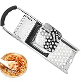 katmerio Spätzlereibe Edelstahl, Spätzlepresse mit Gummigriff, Spätzlesieb Spülmaschinenfest, Spätzleschaber für Selbstgemachte Spätzle und Knöpfle, Spätzlebrett Reibe Hobel, Spätzle Reibe