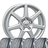 4 Winterräder Allwetter Tallin 7,5x17 ET 40 5x114,3 Brillantsilber mit 225/65 R17 106H HAN Kinergy 4S 2 X H750A XL M+S 3PMSF