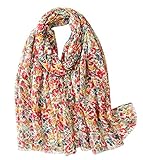 FAIRYGATE Damen Pashmina Schal Stola für Frauen Schultertuch Eleganter Schal mit floralem Muster in vielen Farben Christmas Geschenke für Mama 81009