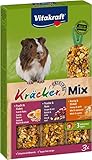 Vitakraft Nagersnack Meerschweinchen Kräcker Trio Honig,Nuss,Frucht, 1x 3St