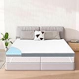 Zoelik Topper 90x200cm, 3D Airflow 8cm Höhe Gelschaum Matratzentopper, Atmungsaktive Memory Foam Mattress Topper fur Bett Boxspringbett Schlafsofa