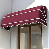 CWCQGH Einziehbare Markise, Französische Gebogene Einziehbare Markise Einziehbarer Pavillon Außenüberdachung Anpassbare Größe Sonnenschutz Regenschutz Für Gartenterrasse Ge,Ed-100 * 60 * 60cm