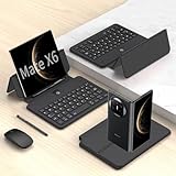 GUPENAA Tastatur Hülle für Huawei Mate X6, Einstellbarer Winkel, Magnetisch Abnehmbare Kabellose Tastatur mit S Pen-Halterung [Tastatur + Hülle + Kapazitiver Stift],Black 1