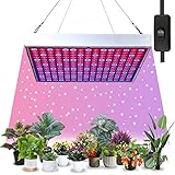 ONECORN Pflanzenlampe LED Grow Light 45W Pflanzenlicht mit Schalter 225 LEDs Rot Blau Licht Grow Lampe Vollspektrum Pflanzenleuchte für Zimmerpflanzen und Blumen