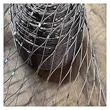 DTVEW 304 Edelstahl-Seilnetz, Multifunktionales Metallgeflecht, Sicherheitsnetze für Geländer 10cm/2mm Anti-Fall-Schutznetz, Gartenzaun (Color : 10CM/2MM, Size : 0.8x20m)