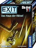 KOSMOS 694043 EXIT - Das Spiel - Das Haus der Rätsel - Die DREI???, Level: Einsteiger, Escape Room Spiel, Die DREI Fragezeichen, EXIT Game für 1-4 Spieler ab 10 Jahre